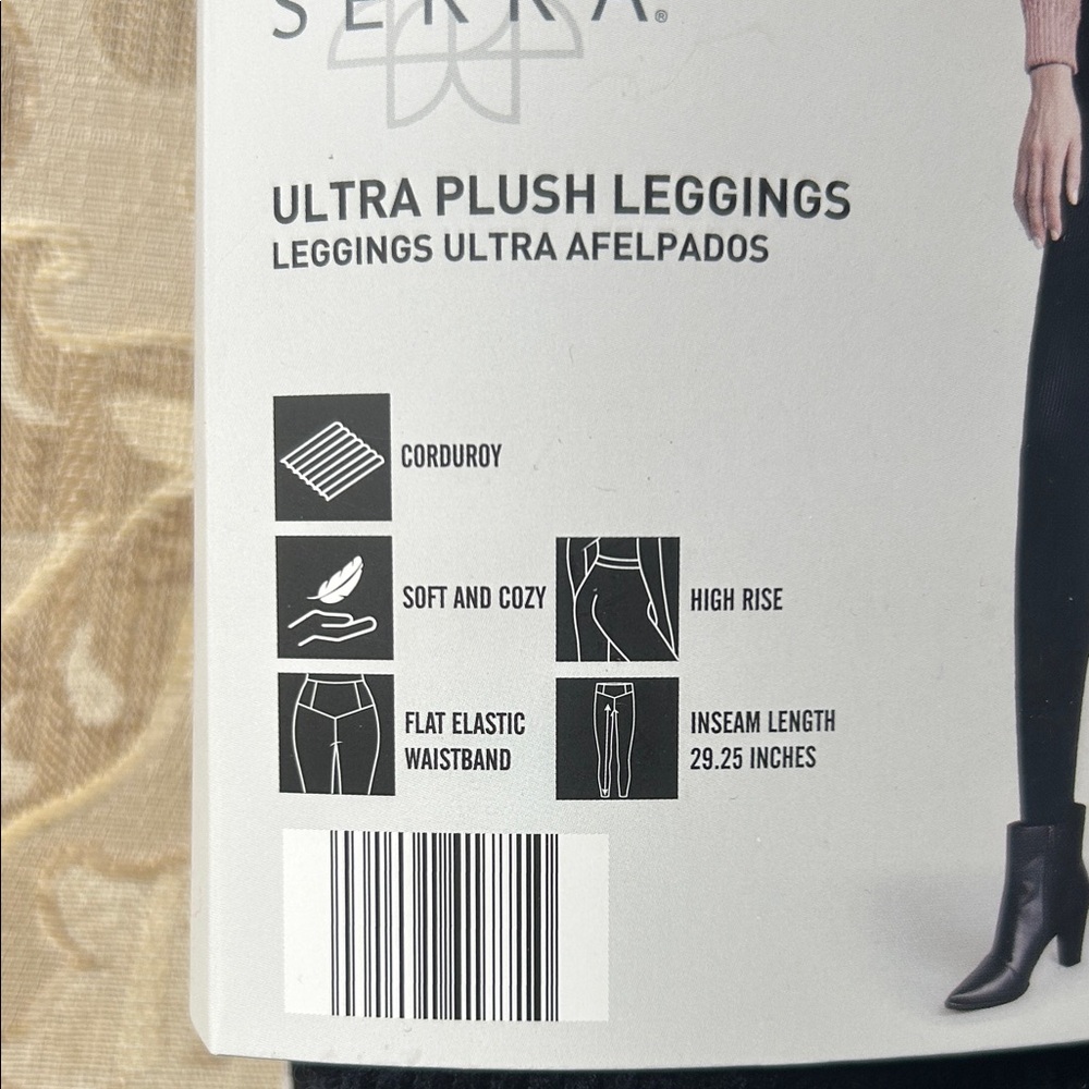 Serra Ultra Plush Black Leggings - Picture 3 of 3